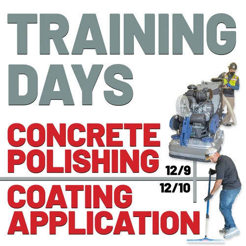 December Concrete Polishing & Coating Application Training - Debary, FL