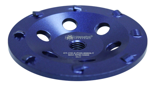 5" 8 Seg 1/4 Round PCD Cup Wheel