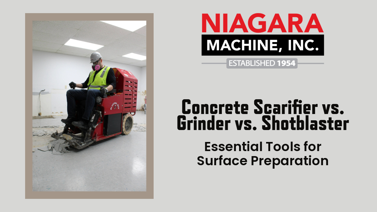 Concrete Scarifier vs. Grinder vs Shotblaster Essential Tools for