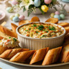 Cheesy Alaska Crab & Artichoke Dip