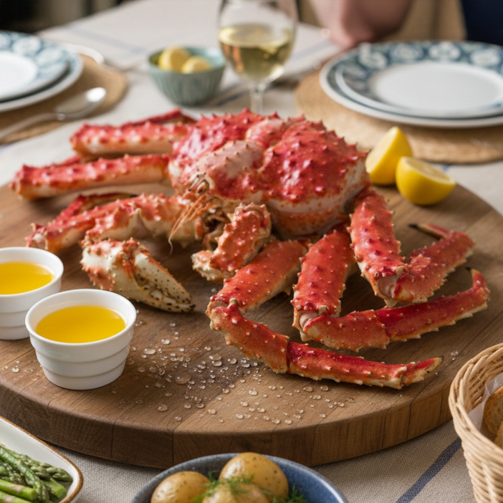 Jumbo Whole-Cooked Alaska Red King Crab | FishEx Seafoods