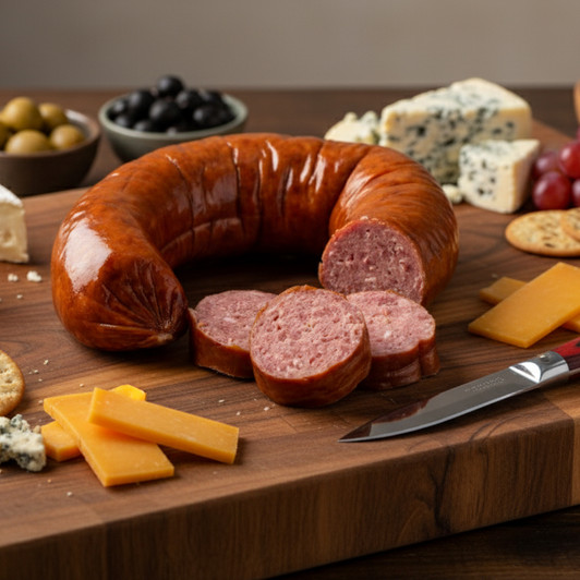Alaska Sausage w/ Reindeer (12 oz rings) Alaska Sausage w/ Reindeer (12 oz rings)