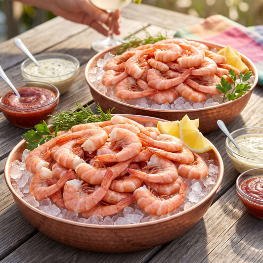 20 lb CASE - FRESHLY-Caught Alaska Large Spot Shrimp