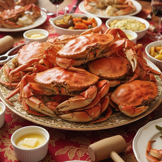 10 Crab CASE -  Whole-Cooked Jumbo Dungeness Crab