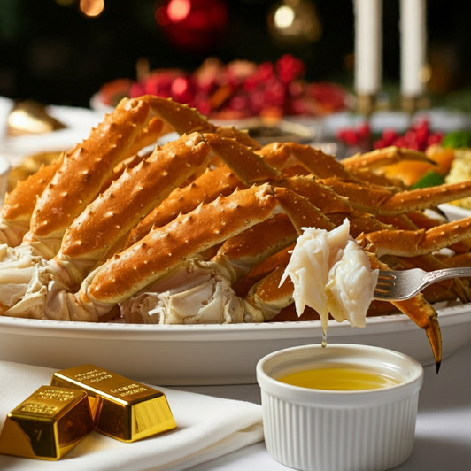 2025 FRESHLY-Caught Alaska Jumbo Golden King Crab Legs & Claws