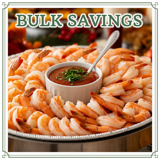 Order Shrimp by the Case and SAVE!