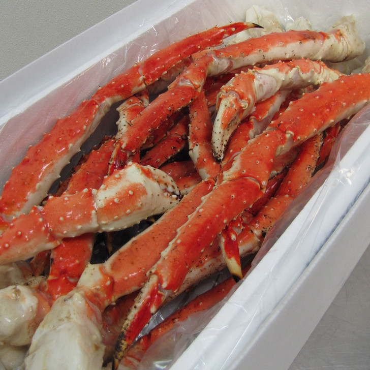 A 20 lb case of Colossal red king crab legs & claws.