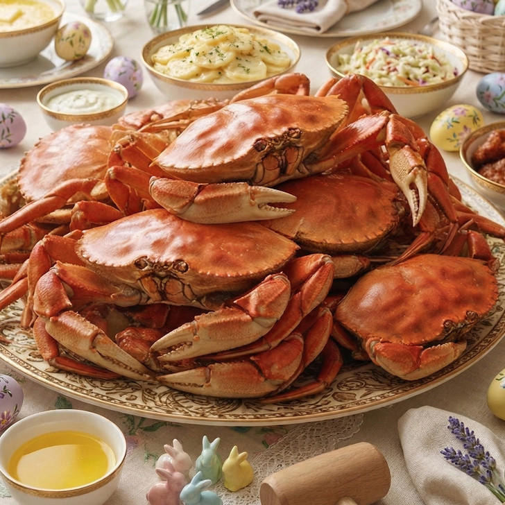10 Crab CASE -  Whole-Cooked Jumbo Dungeness Crab