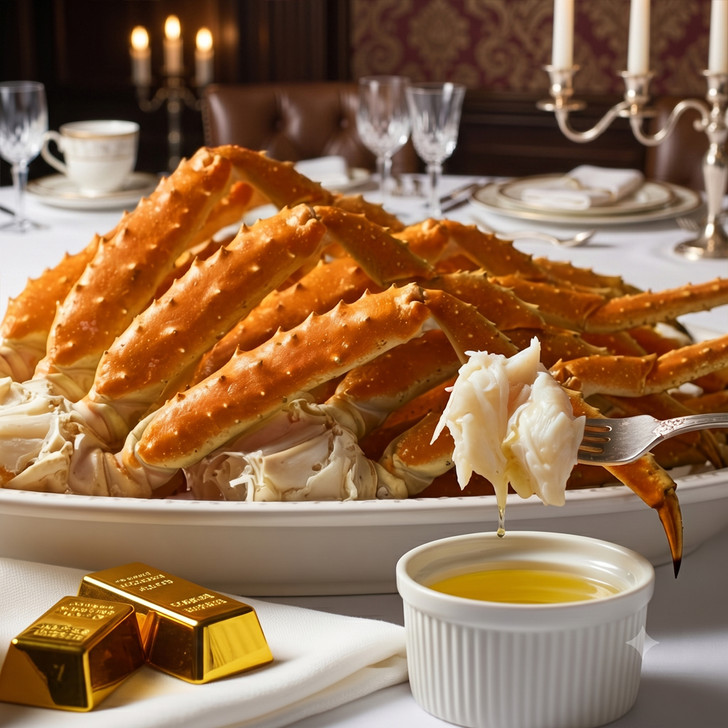 FRESHLY-Caught Jumbo Alaska Golden King Crab Legs