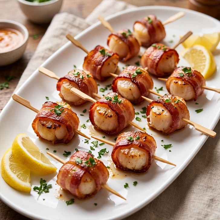 Bacon-Wrapped Scallops