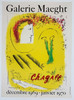 Chagall Galerie Maeght Poster Original 1969 Vintage French Exhibition Lithograph Advertisement. "LE FOND JAUNE"