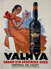Valmya Grand Vin Poster by Henry Le Monnier Original 1937 Vintage French Wine Company Advertisement Stone Lithograph Linen Backed.