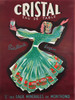 Cristal Eau De Table by P. Bellenger Original 1948 Vintage French Water Company Advertisement Lithograph Poster Linen Backed. 