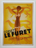 Corsets Le Furet Poster by Roger Perot Original 1933 Vintage French Stone Lithograph Undergarment Advertisement Linen Backed. "The Women's Dream"