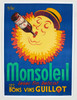 Monsoleil Vins Guillot Poster By Robys Original 1940's Vintage French Winery Lithograph Advertisement Linen Backed.