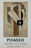 Pablo Picasso - Galerie Lucie Weill Poster Printed by Mourlot Original 1966 Vintage French Gallery Exhibition Lithograph Advertisement Linen Backed.