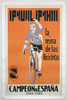 Pulphi Campeon De Espana by Brocona Original 1929 Vintage Spanish Bicycle Race Advertisement Stone Lithograph Poster Linen Backed.