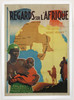 Regards Sur L'Afrique by Jacques Bonneaud Original 1944 Vintage French Movie Advertisement Stone Lithograph Poster Linen Backed.