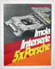 Porsche Imola Interserie Photo by Reichert Original 1973 Vintage German Strenger Printing Car Racing Promotional Advertisement Poster Linen Backed. 