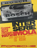 Porsche Imola Interserie Photo by Reichert Original 1972 Vintage German Strenger Printing Car Racing Promotional Advertisement Poster Linen Backed. 