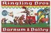 Ringling Bros - Barnum & Bailey Circus Admission 2 Nuts Poster by Lawson Wood Original 1943 Vintage American Lithograph Advertisement Linen Backed.