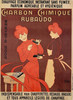 Charbon Chimique Rubaudo Poster By Leonetto Cappiello Original 1903 Vintage French Match Stick Company Stone Lithograph Advertisement Linen Backed.