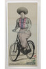 Woman Bicyclist Carnival Panel No. 74 Wissembourg