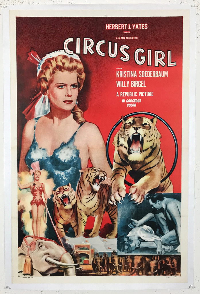 Circus Girl 1956 Movie Linen Backed