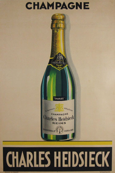 Champagne Heidsieck d'Alfons Mucha en poster, tableau sur toile et plus