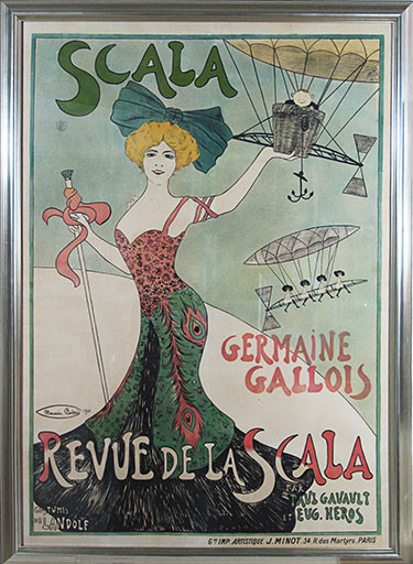 Revue de la Scala original vintage poster by Maurice Biais from 1901 France