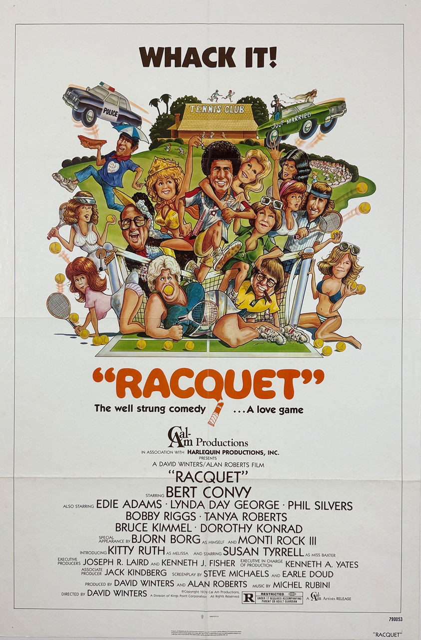 Racquet Movie Poster Original 1979 Vintage USA Theater Use Lithograph Advertisement.