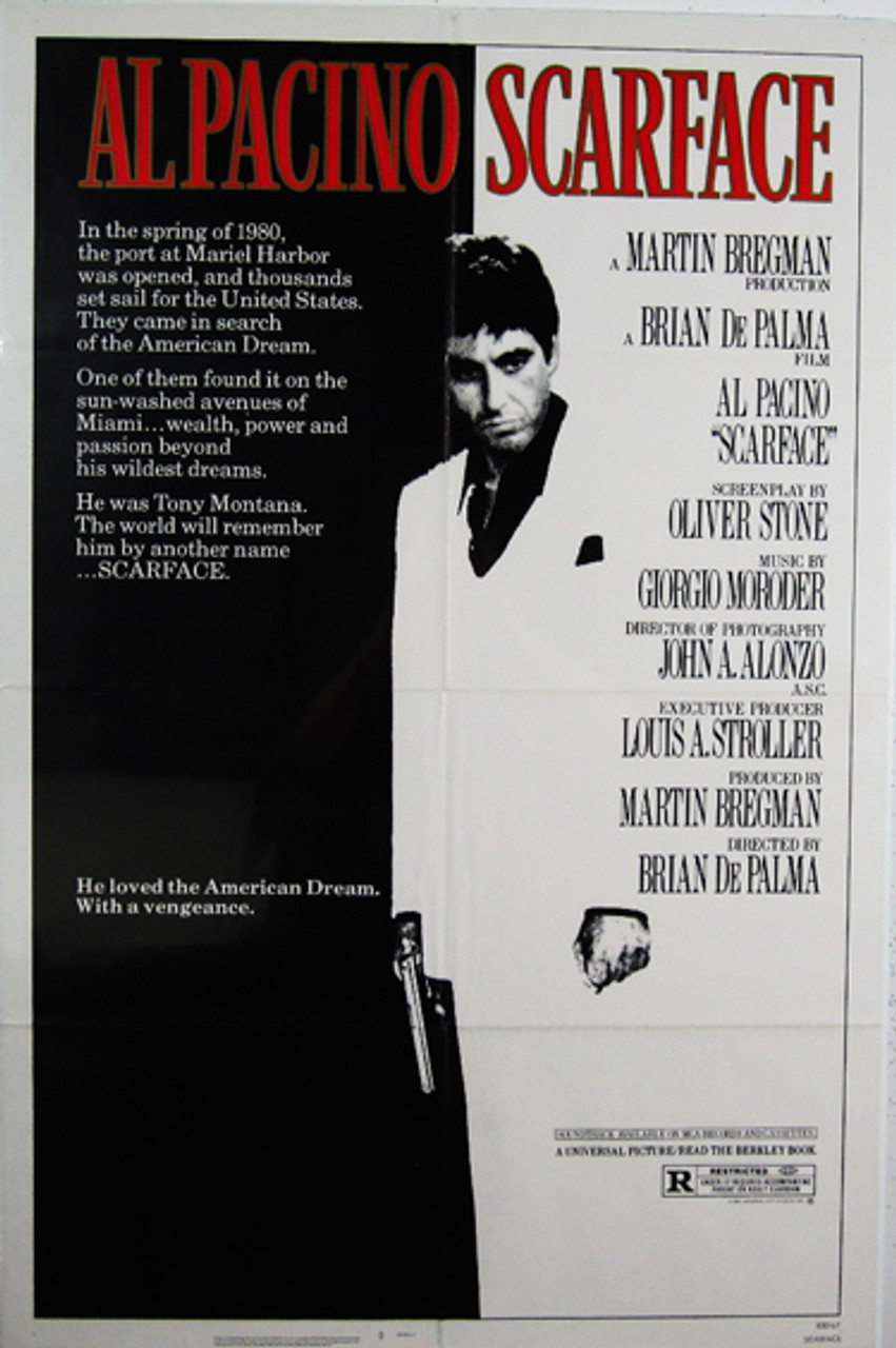 Scarface - Al Pacino original movie poster from 1983 USA