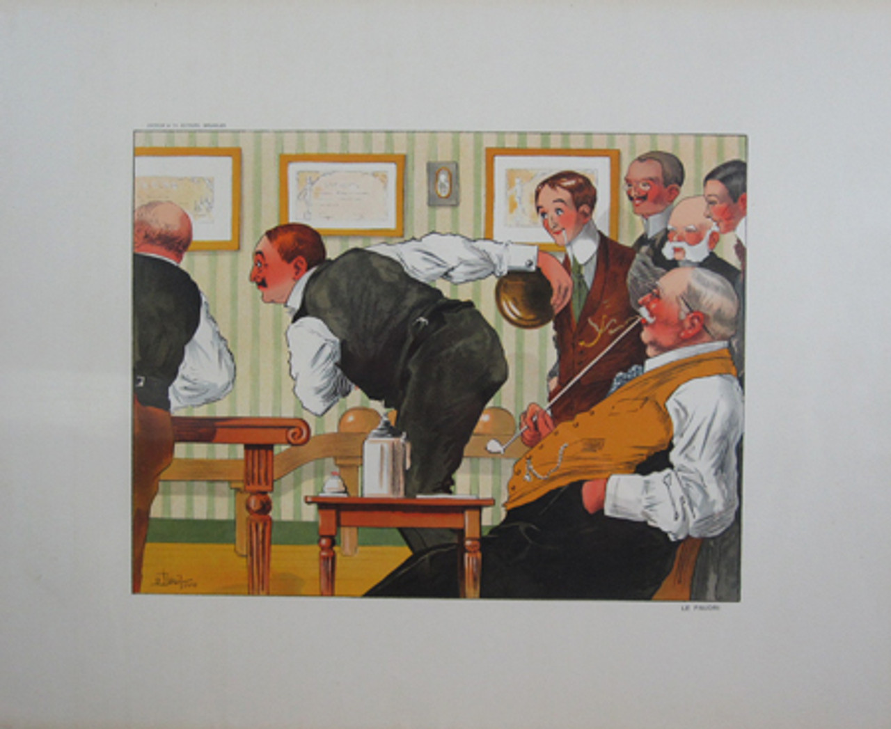 Gallery Decorative - Le Favori "Bowling" by Droit original vintage poster from 1910 France.