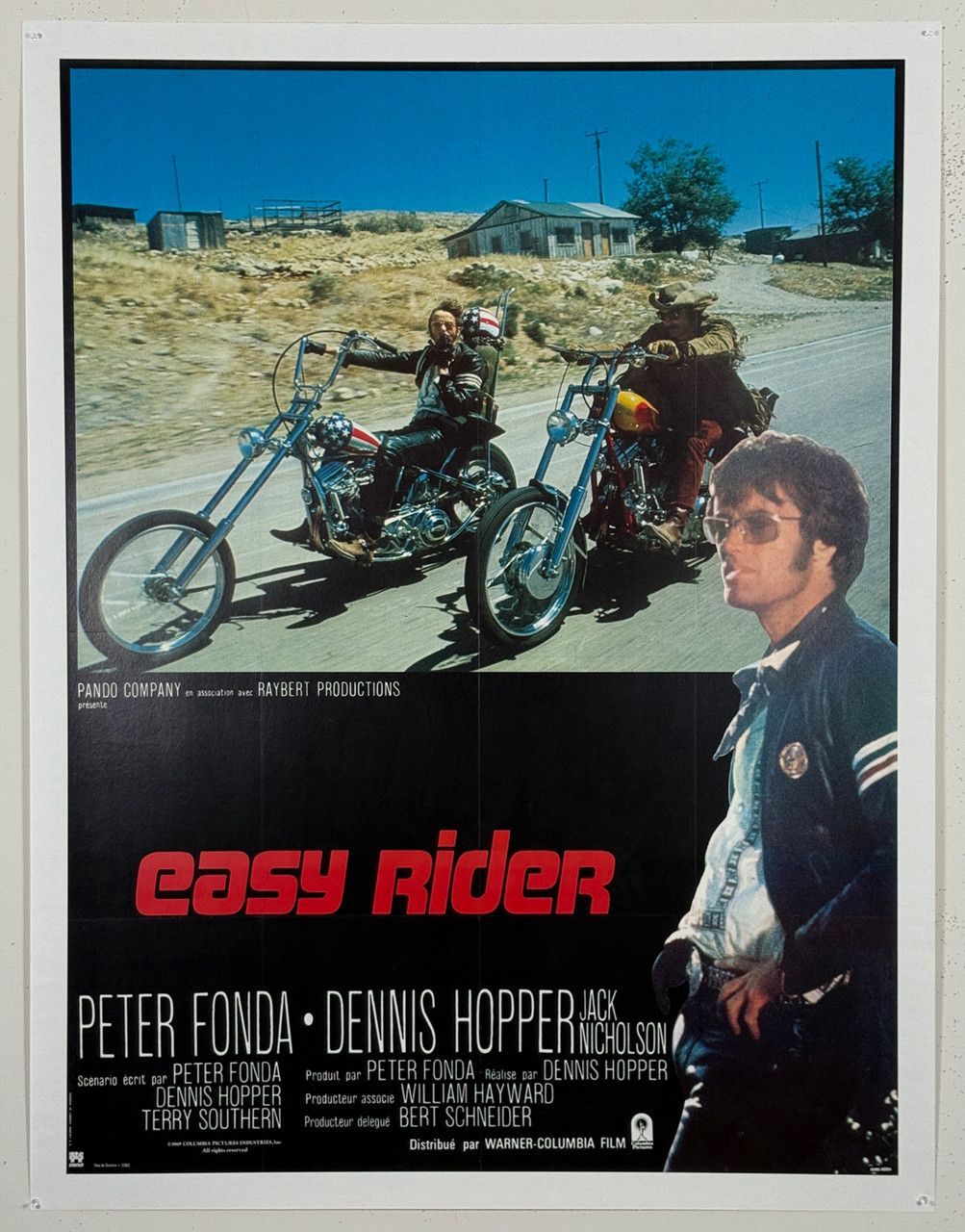 Easy Rider Movie Poster Original 1969 Vintage French Lithograph