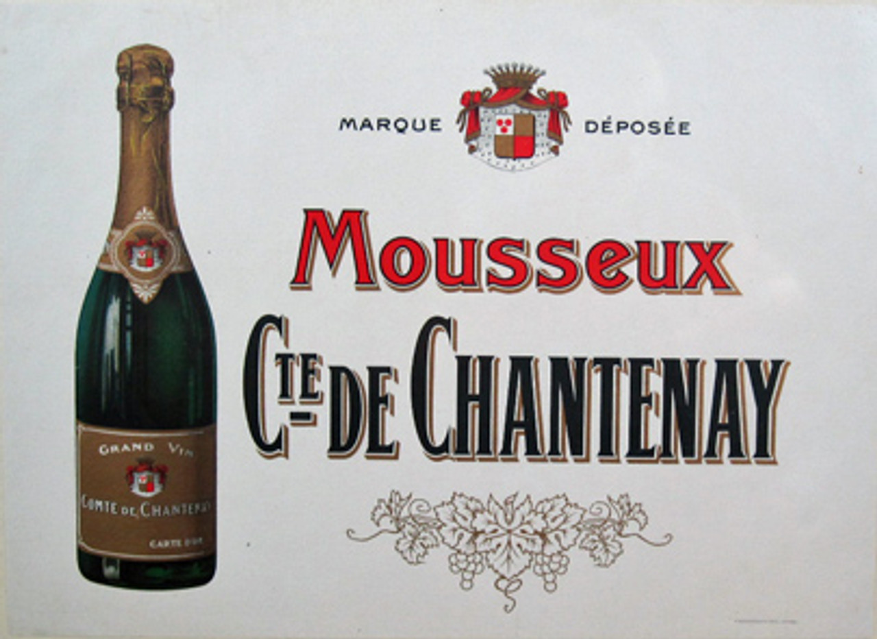 Comte De Chantenay Grand Vin original vintage poster from 1905 France