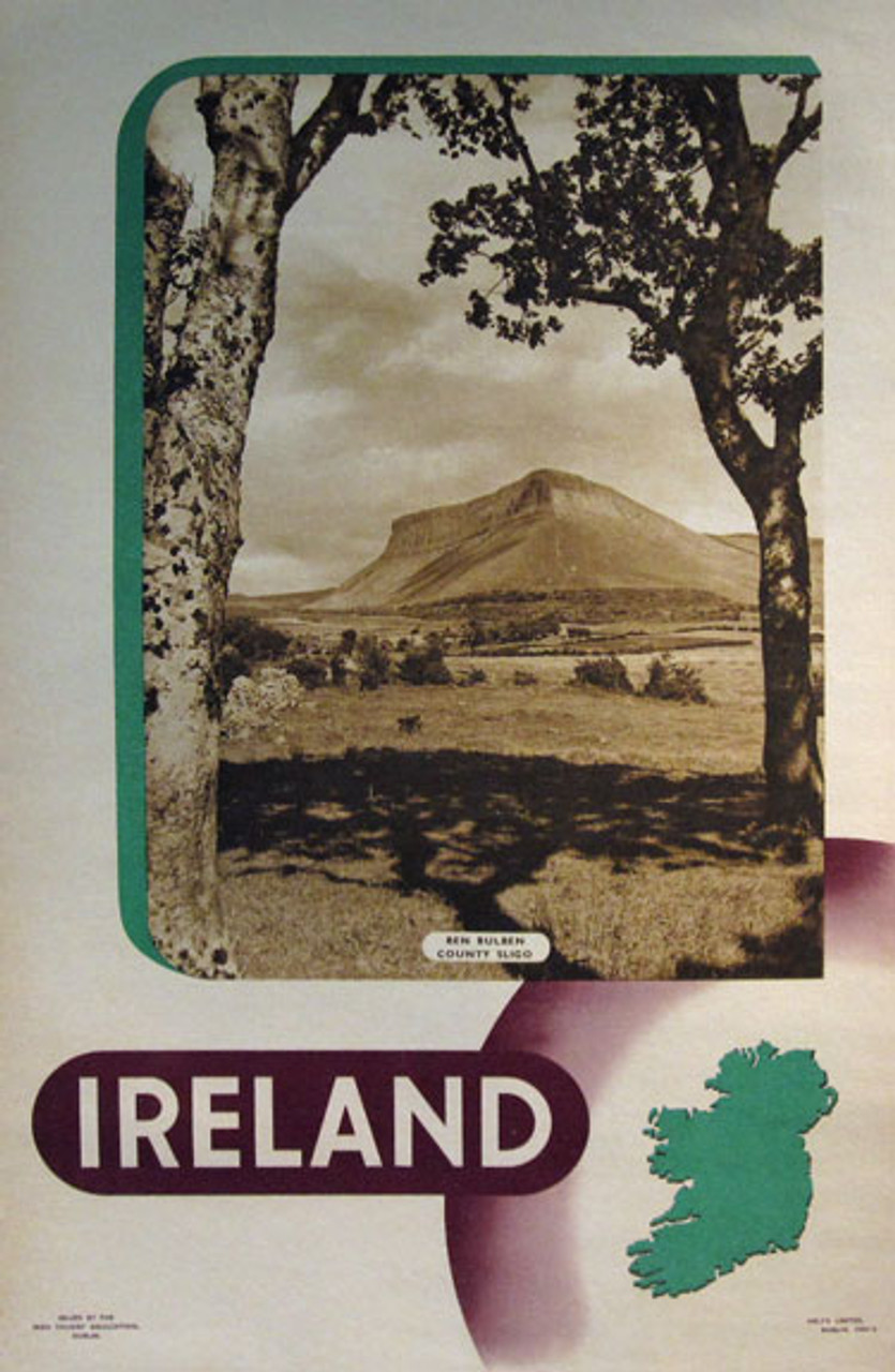 Ireland original vintage travel poster form 1951.