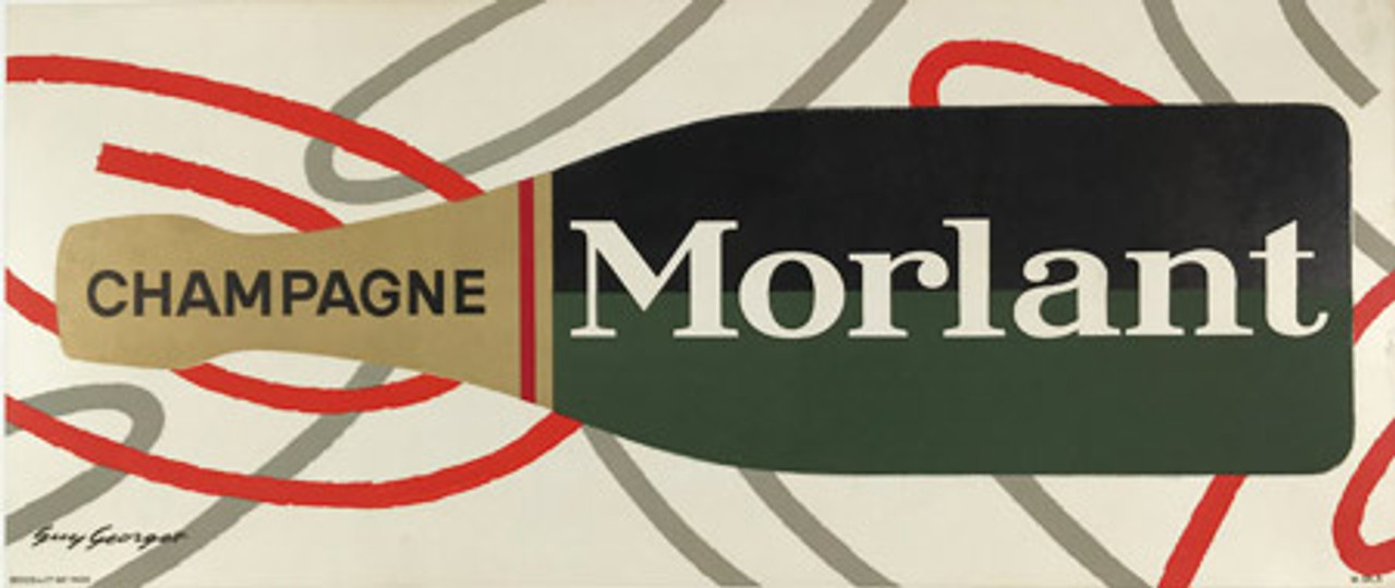 Original Vintage Morlant Champagne Poster