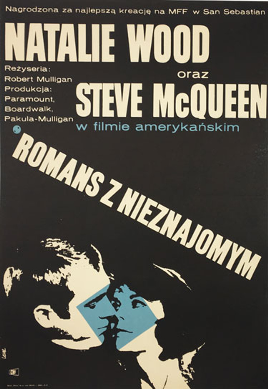 Romans z Nieznajomym [Love with the Proper Stranger] original polish poster by Krzysztof Lenk from 1965