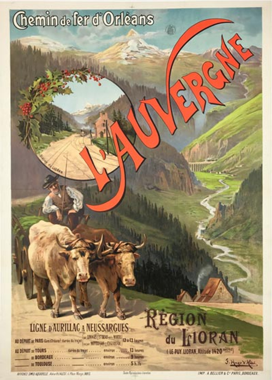 L'Auvergne Region du Lioran Poster