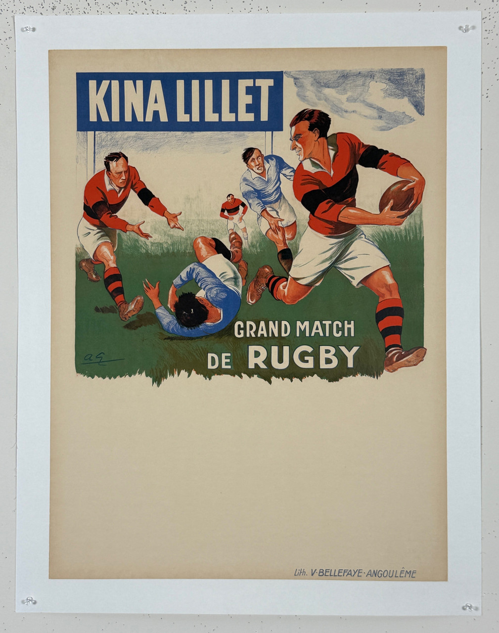 Kina Lillet Grand Match De Rugby 1930