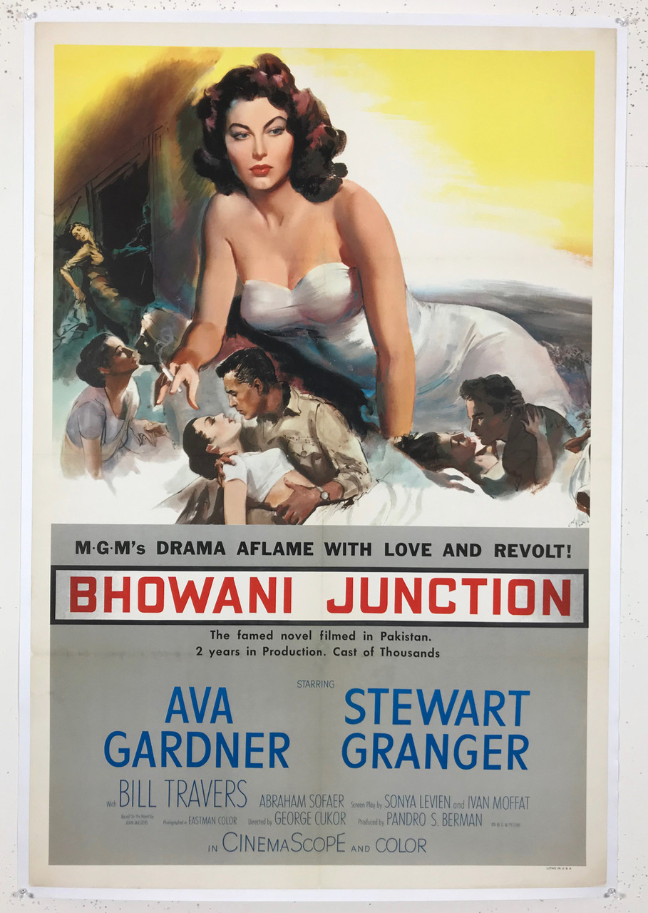 Bhowani Junction Ava Gardner Linen Backed