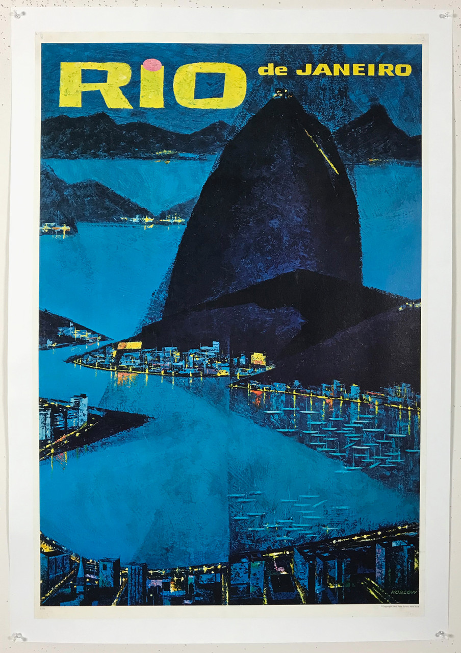 Rio De Janeiro - Original poster by Howard Koslow