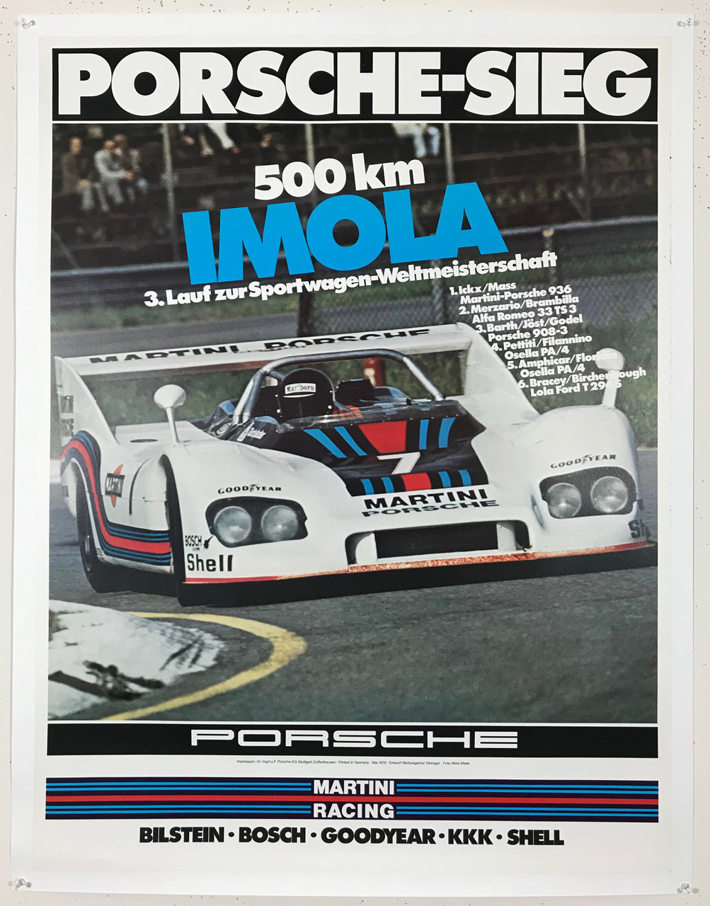 Porsche Martini Racing Sieg 500 Km Imola