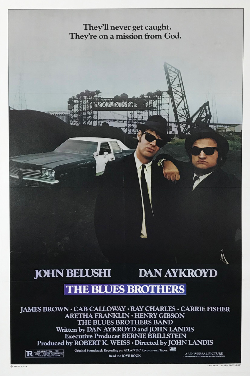 The Blues Brothers Movie Linen Backed