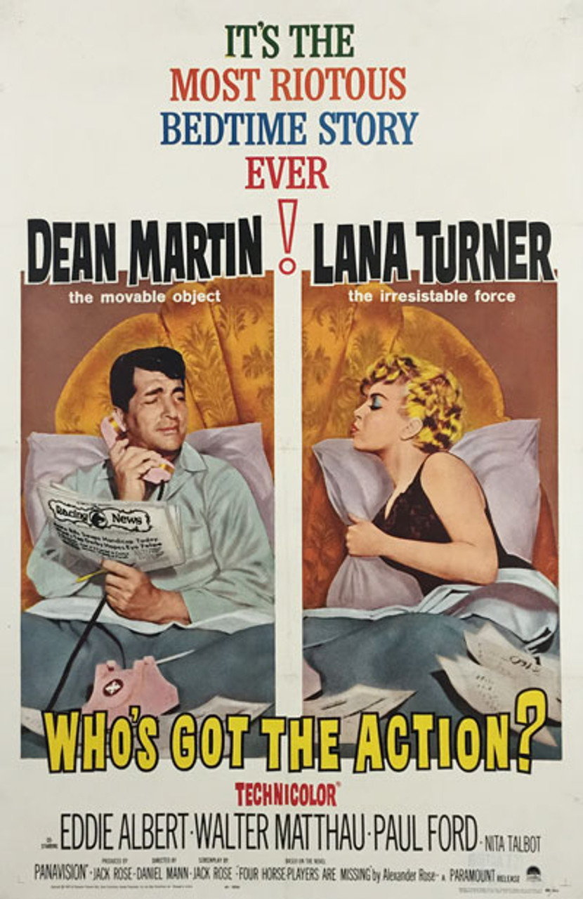 Who's got the action original American movie poster from 1962.