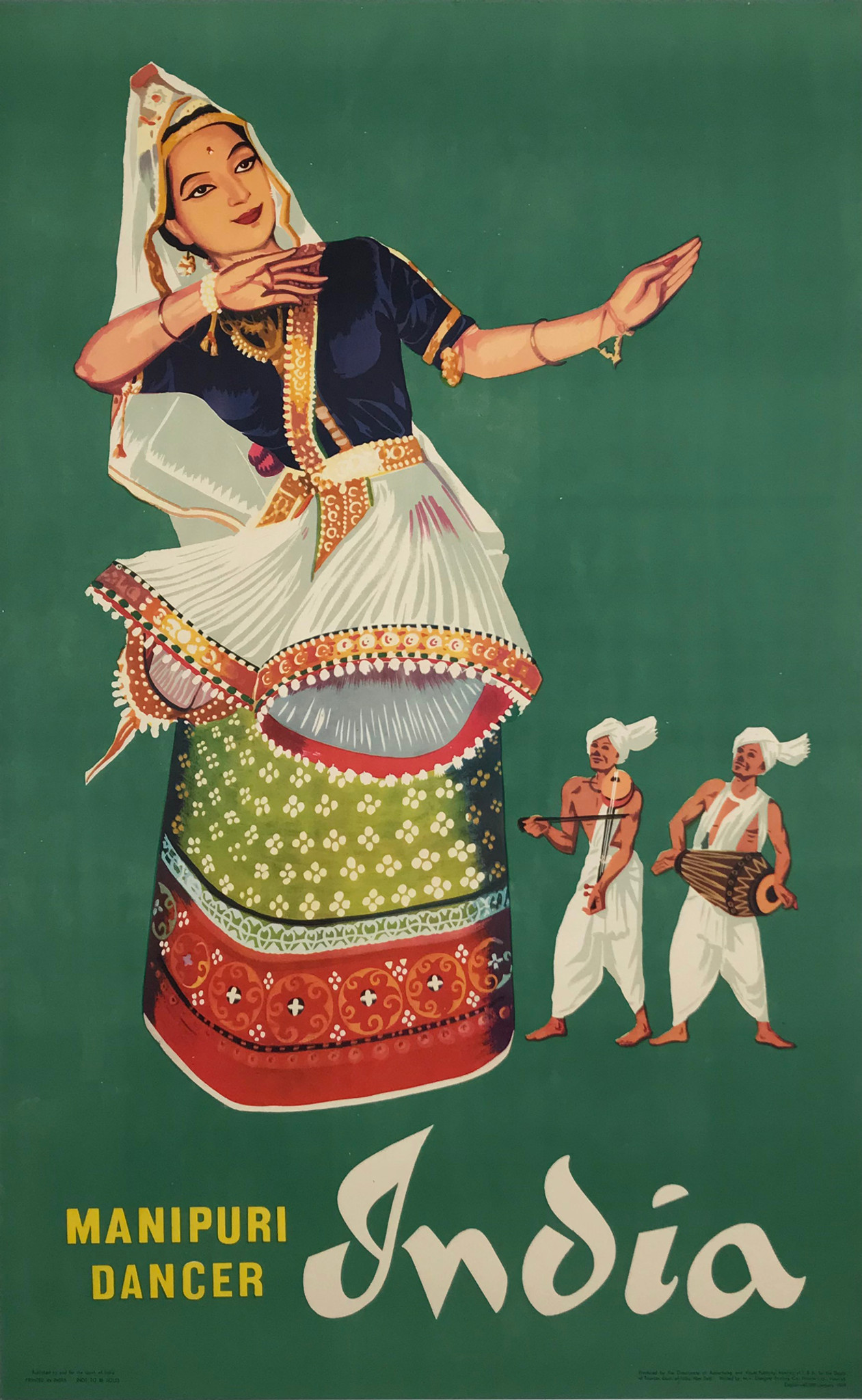 India Manipuri Dancer 1959