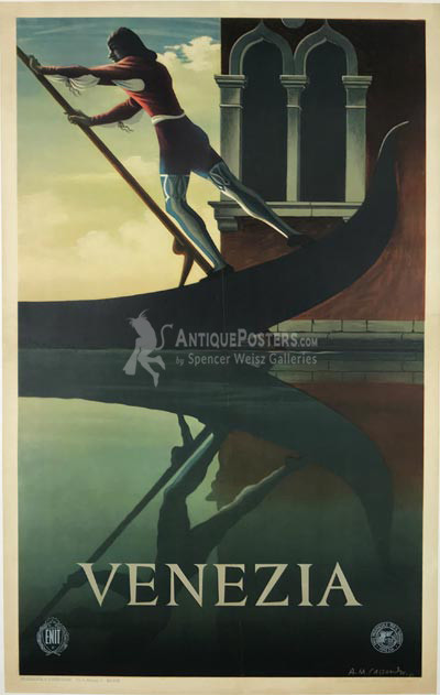 Venezia Travel Poster Cassandre Original Italian V