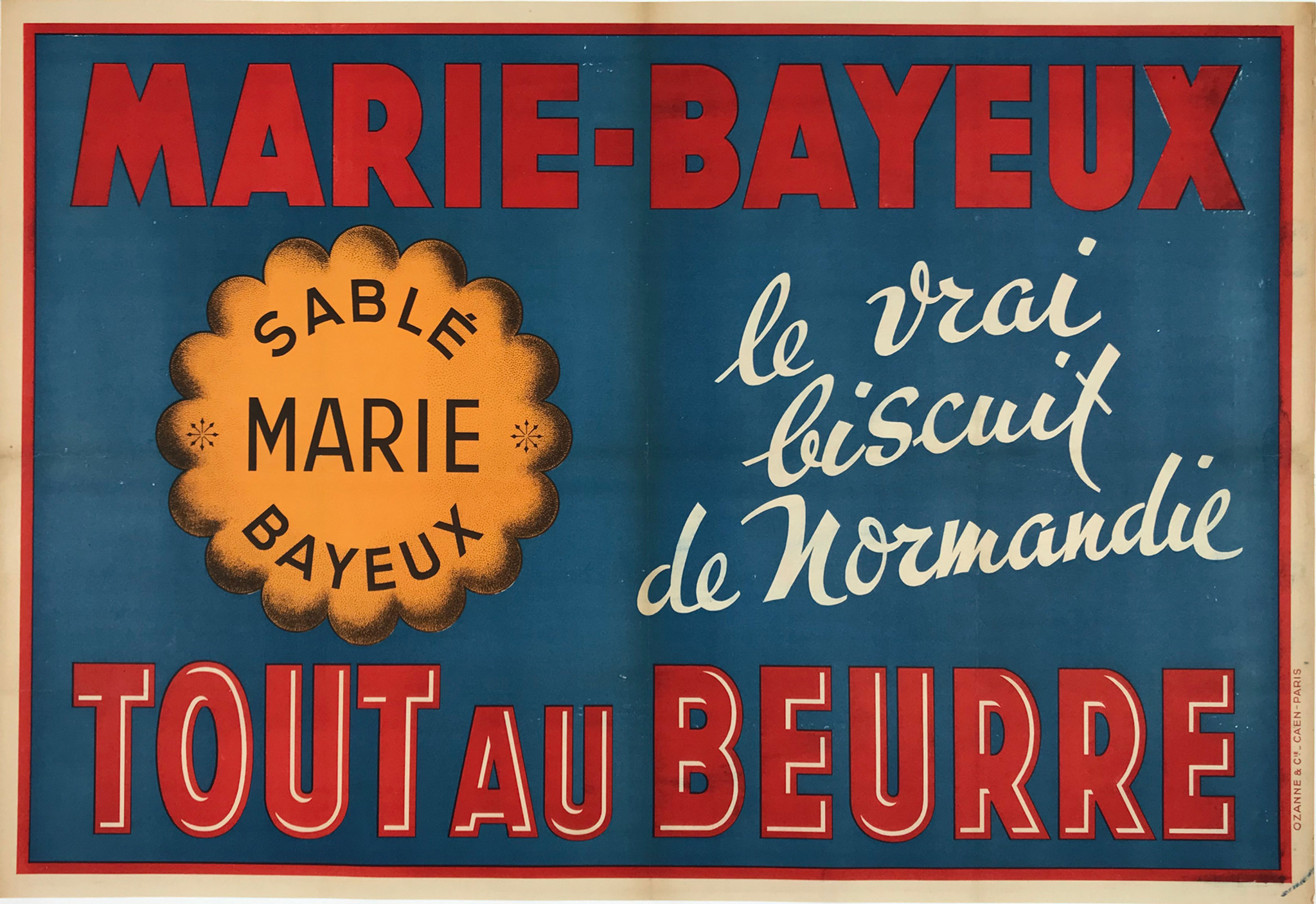 Marie-Bayeux Biscuit de Normandie Original French 1927 Vintage Biscuits ...