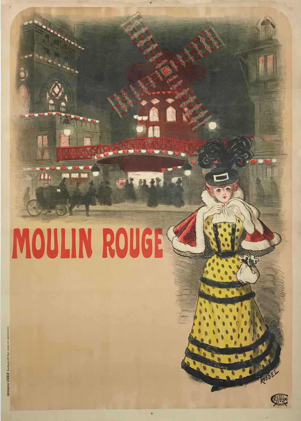 Moulin Rouge Vintage Poster
