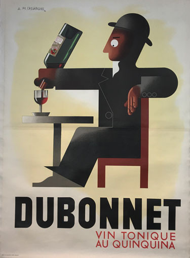 Dubonnet Vin Tonique Cassandra Wine Poster